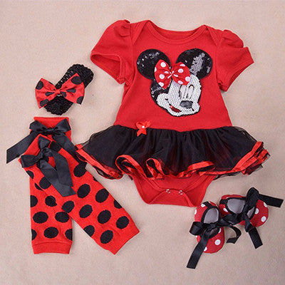 Clothing Sets Tutu Cotton Cartoon Party