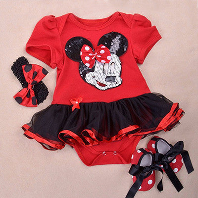 Clothing Sets Tutu Cotton Cartoon Party