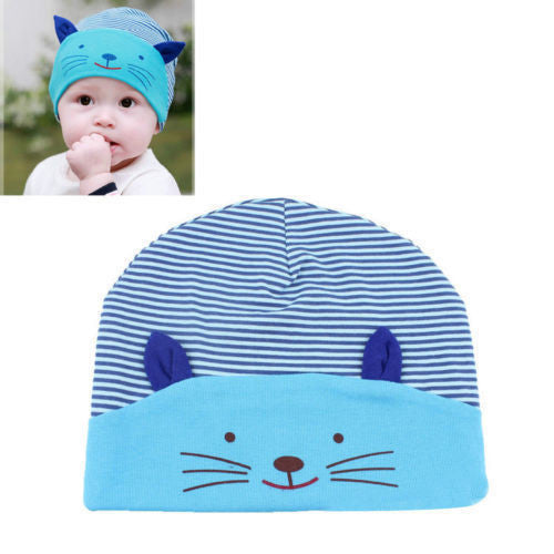 Cat Stripe Baby Beanie Hat