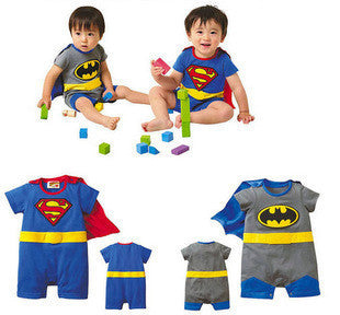 Super Hero Short Sleeve Baby Costume